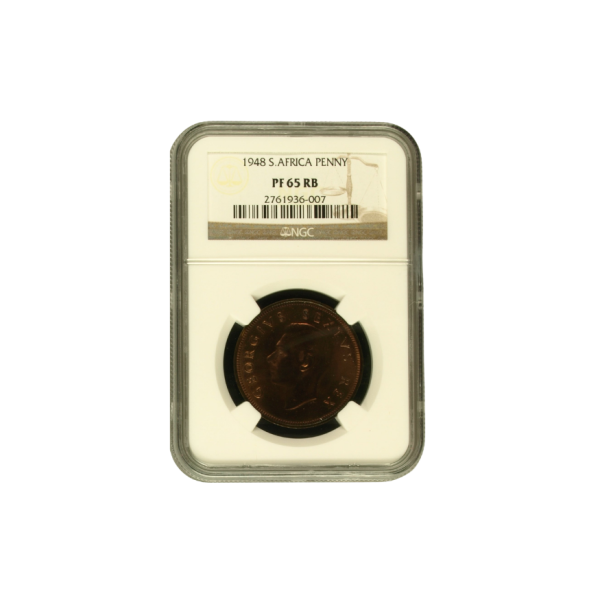1948 South Africa Full Proof Coin Set – NGC Graded (PF 65 - PF 66) - Image 9