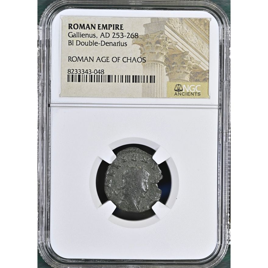 Roman Empire: Gallienus, AD 253-268 BI Double-Denarius NGC Ancients