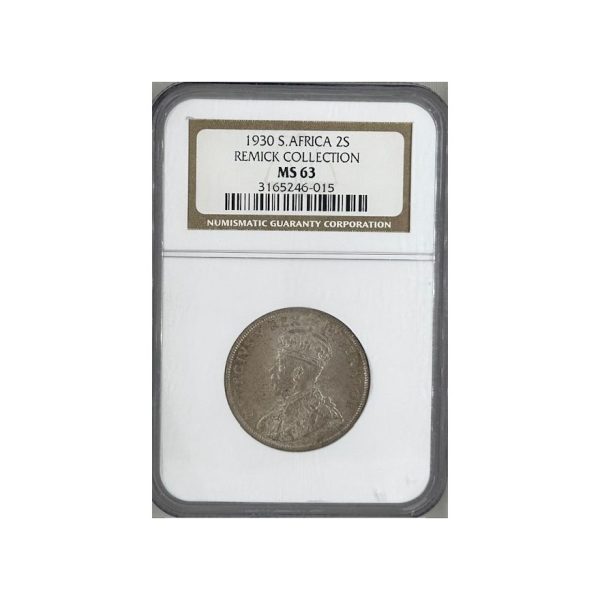 1930 South Africa 2 Shillings MS 63 NGC