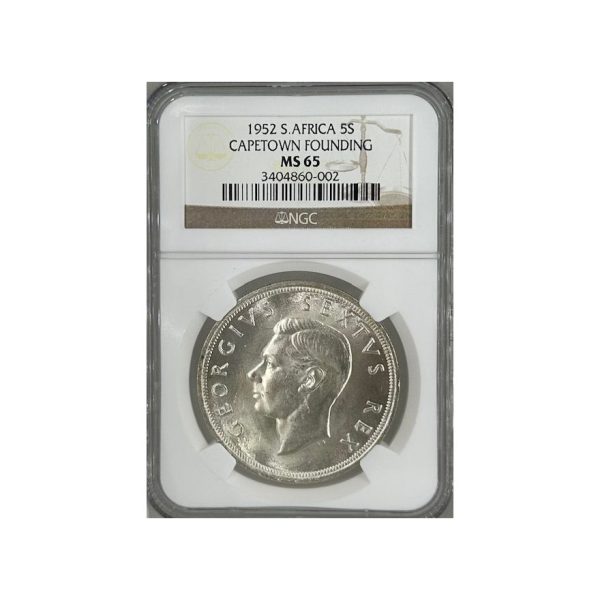 1952 South Africa 5 Shillings MS 65 NGC