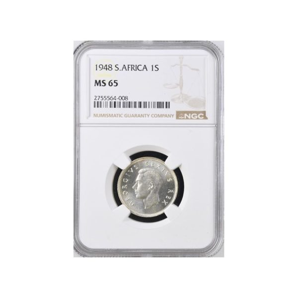 1948 South Africa 1 Shilling MS 65 NGC