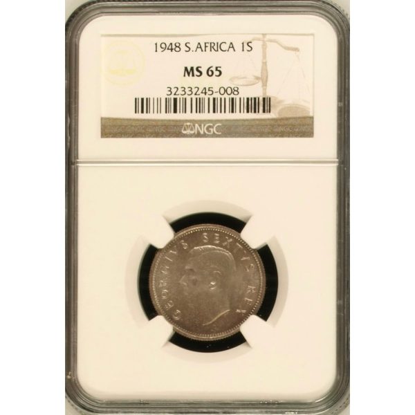 1948 South Africa 1 Shilling MS 65 NGC