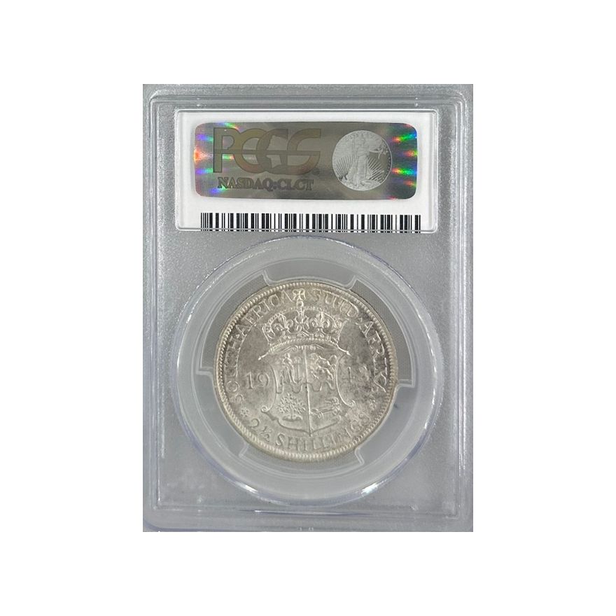 1948 South Africa 2.5 Shillings MS 65 PCGS. Finest Known - Image 2