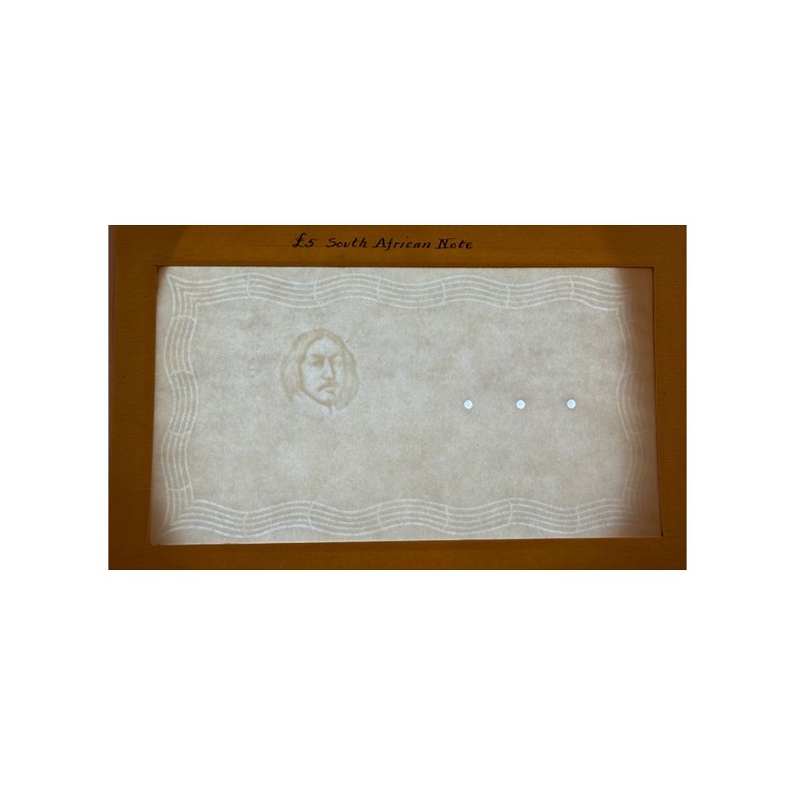Original Watermarked Paper as used on the ND £5 issue of the Reserve Bank - Image 2