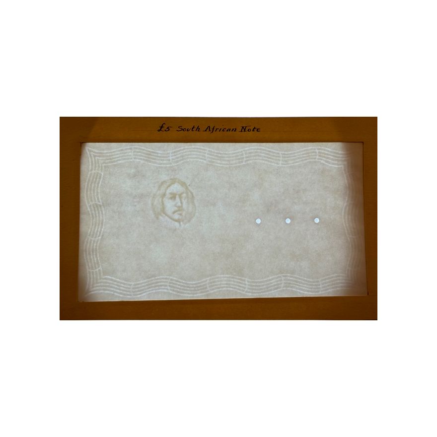 Original Watermarked Paper as used on the ND £5 issue of the Reserve Bank - Image 4
