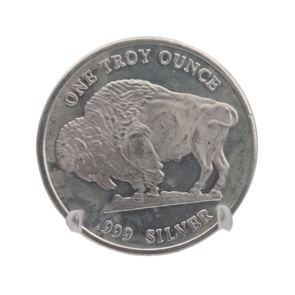 American Buffalo 1 oz .999 Fine Silver Round — Bison & Indian Head Design