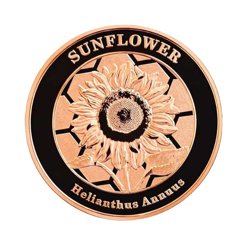1 oz .999 Copper African Honeybee round - Image 2