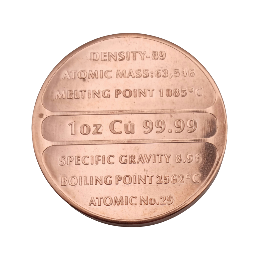 1 oz .999 Copper Pangolin Round - Image 2