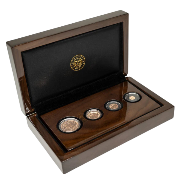 2024 D-Day 4 Fractional Gold Krugerrand Set Proof in SA Mint Box